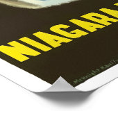 Niagara Herfst vintage-poster Poster (Hoek)