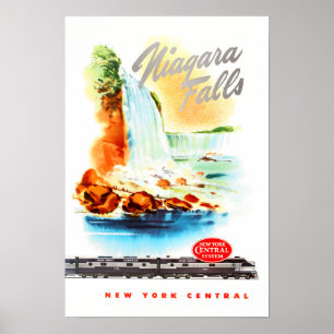 Niagara Herfst vintage-poster Poster