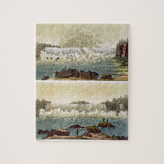 Niagara Herfsten, 1818 (kleurgraving) Legpuzzel (Verticaal)