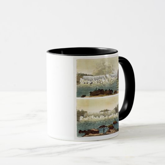 Niagara Herfsten, 1818 (kleurgraving) Mok (Voorkant rechts)