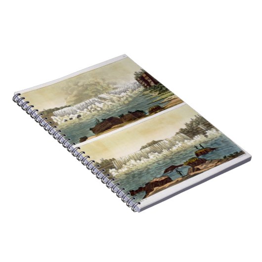 Niagara Herfsten, 1818 (kleurgraving) Notitieboek (Rechterzijde)