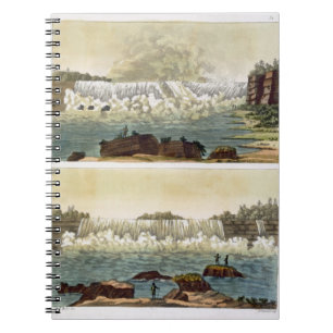 Niagara Herfsten, 1818 (kleurgraving) Notitieboek