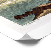 Niagara Herfsten, 1818 (kleurgraving) Poster (Hoek)