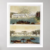 Niagara Herfsten, 1818 (kleurgraving) Poster (Voorkant)