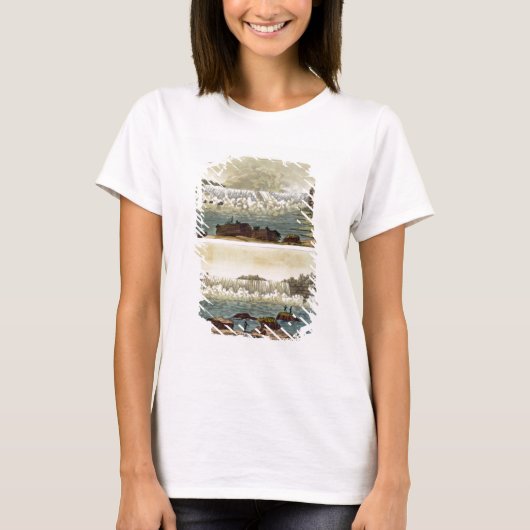 Niagara Herfsten, 1818 (kleurgraving) T-shirt (Voorkant)