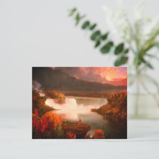 Niagara Herfsten 1830 Briefkaart (Staand voorkant)