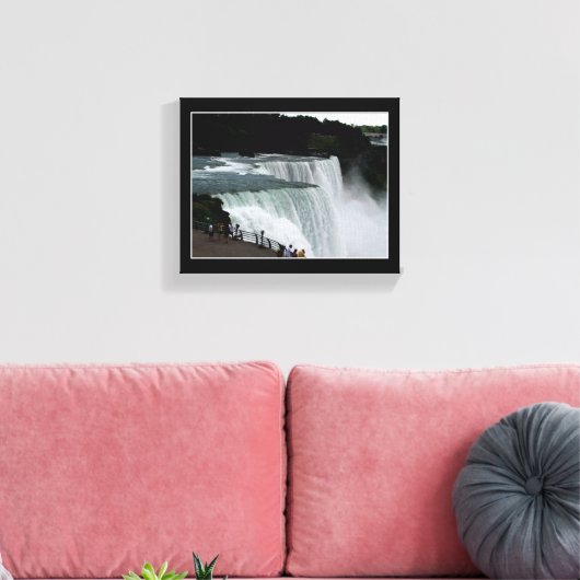 Niagara Herfsten #1 gewikkeld doek Canvas Afdruk (Insitu (Woonkamer))