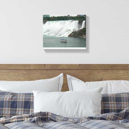 Niagara-Herfsten aan de Canadese zijde Canvas Afdruk (Insitu (Slaapkamer))