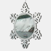 Niagara-Herfsten aan de Canadese zijde Tin Sneeuwvlok Ornament (Rechts)