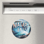Niagara Herfsten Acryl kunstwerkmagneet Magneet (Insitu (Vaatwasser))