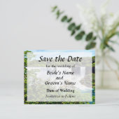 Niagara Herfsten - Amerikaanse en Bridal Veil Herf Aankondigingskaart (Staand voorkant)