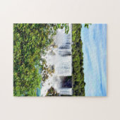 Niagara Herfsten - Amerikaanse en Bridal Veil Herf Legpuzzel (Horizontaal)