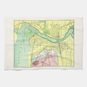Niagara Herfsten and Vicinity Map 1885 Theedoek (Horizontaal)