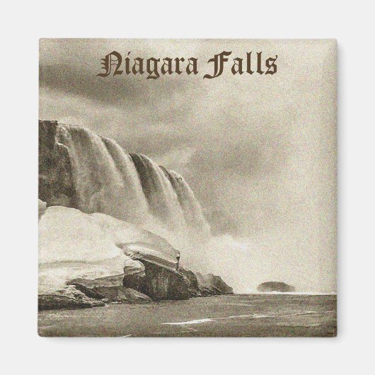 Niagara Herfsten Antiek Sepia Magnet (Voorkant)