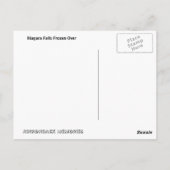 Niagara Herfsten, bevroren Briefkaart (Achterkant)