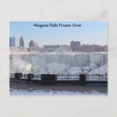 Niagara Herfsten, bevroren Briefkaart (Voorkant)