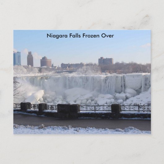 Niagara Herfsten, bevroren Briefkaart (Voorkant)