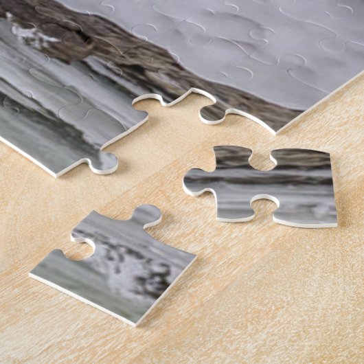 Niagara-Herfsten, bevroren op Winterfoto Legpuzzel (Zijkant)