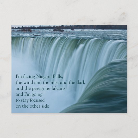 Niagara-Herfsten blijven gefocust op Briefkaart (Voorkant)