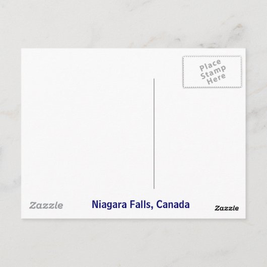 Niagara Herfsten Briefkaart (Achterkant)