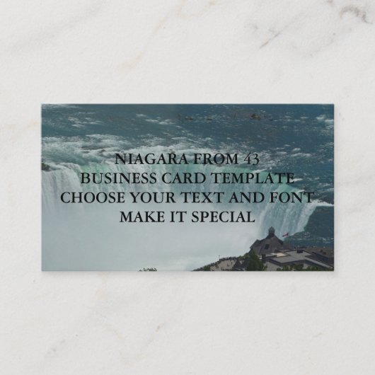 NIAGARA HERFSTEN BUSINESS CARD TEMPLATE VISITEKAARTJE (Voorkant)
