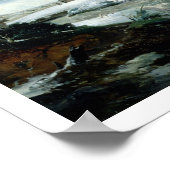 Niagara Herfsten, c.1837-40 (olie op canvas) Poster (Hoek)