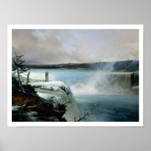 Niagara Herfsten, c.1837-40 (olie op canvas) Poster