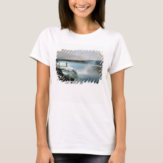 Niagara Herfsten, c.1837-40 (olie op canvas) T-shirt (Voorkant)