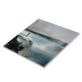 Niagara Herfsten, c.1837-40 (olie op canvas) Tegeltje (Zijkant)