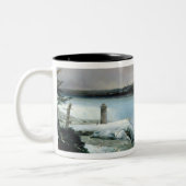 Niagara Herfsten, c.1837-40 (olie op canvas) Tweekleurige Koffiemok (Links)