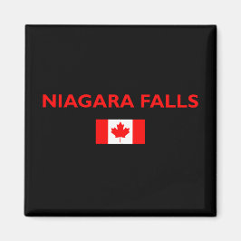 Niagara Herfsten Canada Canadese vlag Donkere kleu Magneet
