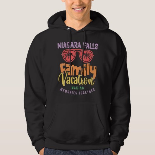 Niagara Herfsten Canada Familie Vakantie Matching  Hoodie (Voorkant)