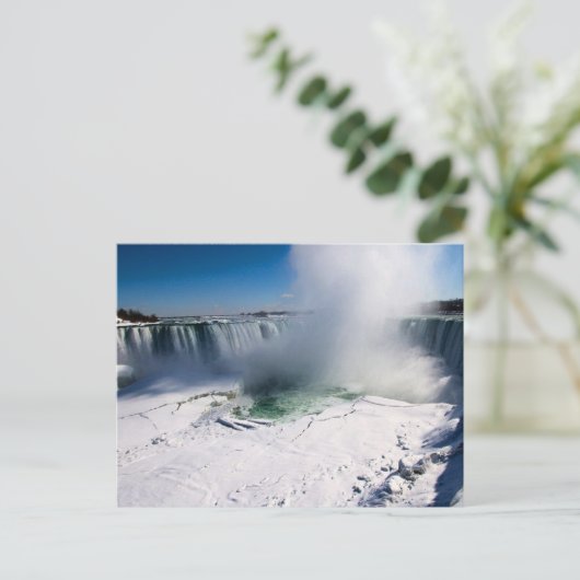 Niagara Herfsten, Canada in de winter Briefkaart (Staand voorkant)