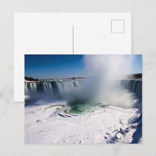 Niagara Herfsten, Canada in de winter Briefkaart (Voorkant / Achterkant)