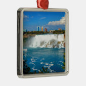 Niagara herfsten, Canada Metalen Ornament (Rechts)