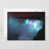 Niagara Herfsten Canada Night Paars Aqua Briefkaar Briefkaart (Voorkant / Achterkant)