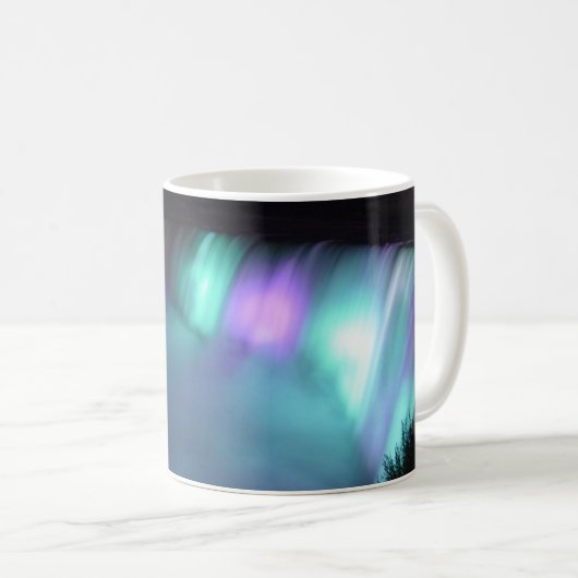 Niagara Herfsten Canada Night Paarse Aqua Mok (Voorkant rechts)