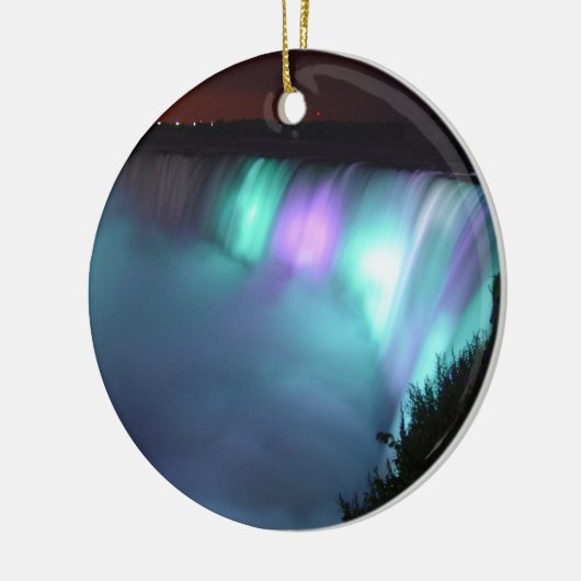 Niagara Herfsten Canada Night Paarse Aqua Ornament (Links)