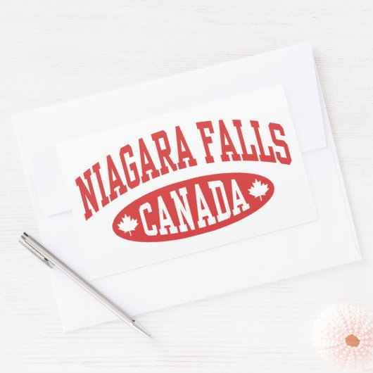 Niagara Herfsten Canada Rechthoekige Sticker (Envelop)