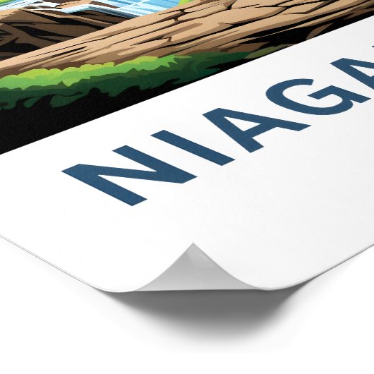 Niagara Herfsten Canada Reisposter Poster (Hoek)