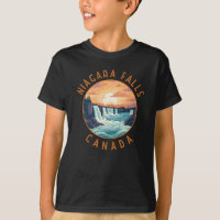Niagara Herfsten Canada Retro Distress Circle