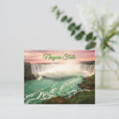 Niagara Herfsten Canada Sunset gestileerd Briefkaart (Staand voorkant)