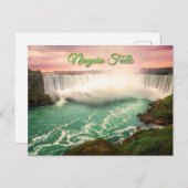 Niagara Herfsten Canada Sunset gestileerd Briefkaart (Voorkant / Achterkant)