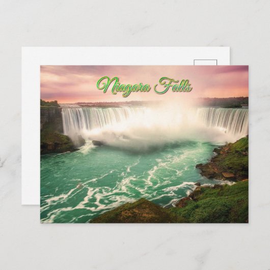 Niagara Herfsten Canada Sunset gestileerd Briefkaart (Voorkant / Achterkant)