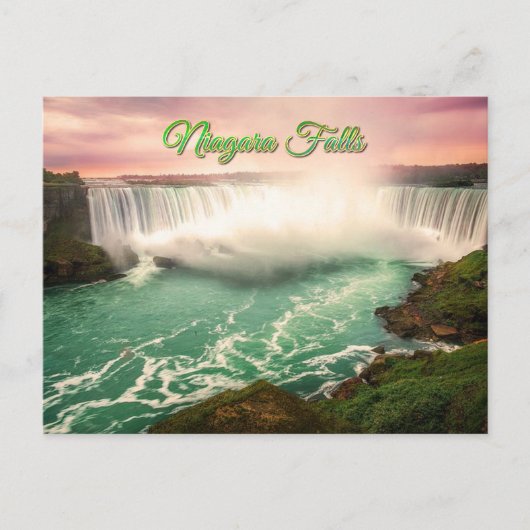 Niagara Herfsten Canada Sunset gestileerd Briefkaart (Voorkant)