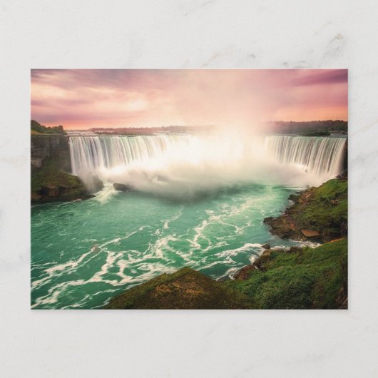Niagara Herfsten, Canada sunset stylized Briefkaart (Voorkant)