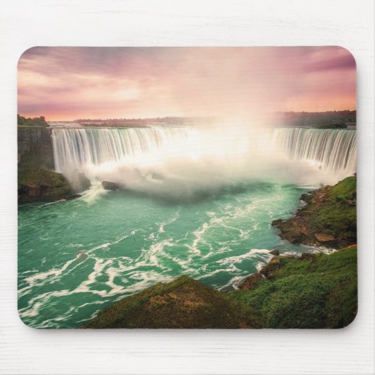 Niagara Herfsten, Canada sunset stylized Muismat (Voorkant)