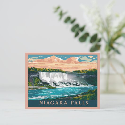 Niagara Herfsten Canada, Verenigde Staten Briefkaart (Staand voorkant)