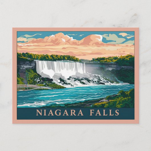 Niagara Herfsten Canada, Verenigde Staten Briefkaart (Voorkant)