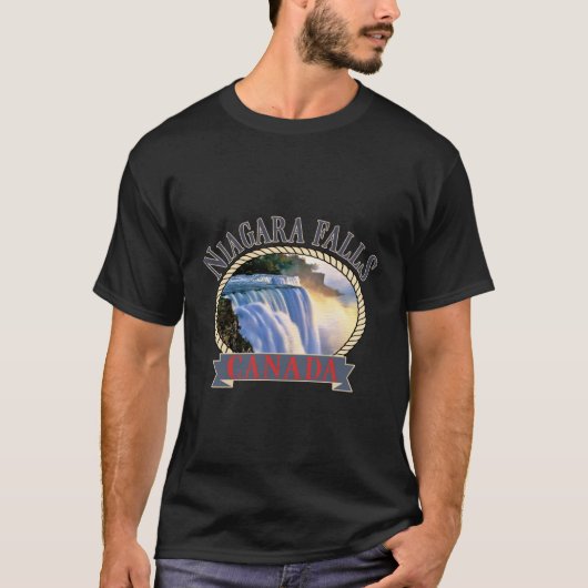 Niagara Herfsten Canada Verenigde Staten Natuur T-shirt (Voorkant)
